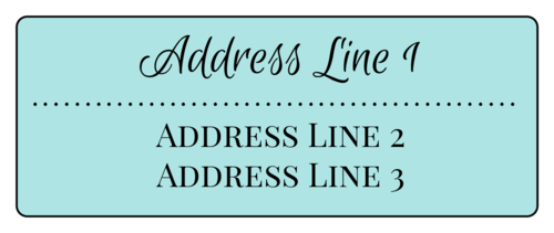 Colorful Decorative Address Label