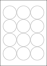 60mm x 60mm labels a4 sheets 12 per a4 sheet eu30065