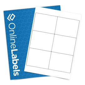 100 Full Sheet White Matte Address Labels | For Laser & Inkjet Printers, Easy-Pull