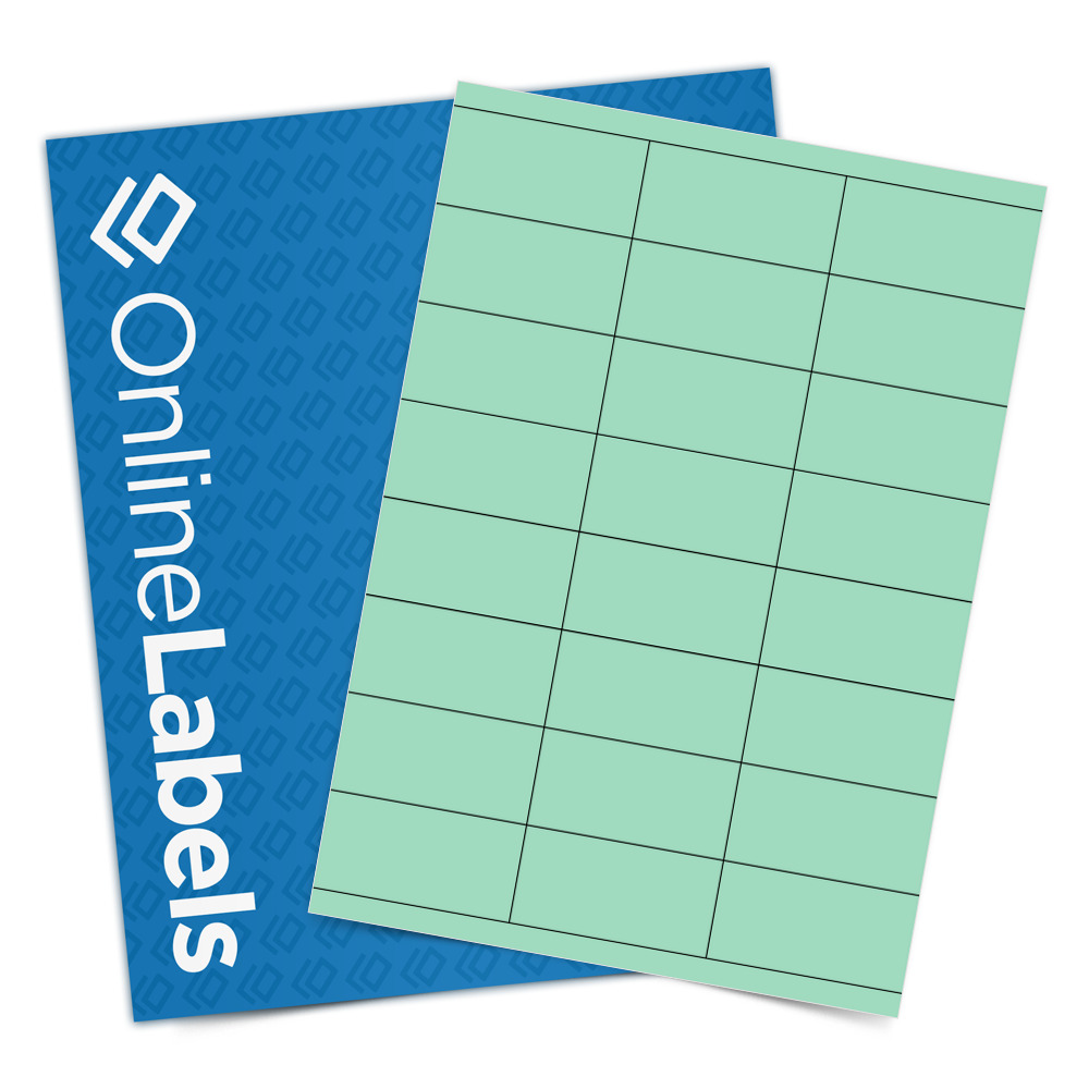 70mm x 35mm Labels - Standard Matt Blue Labels - 24 Per A4 Sheet - EU30046BM